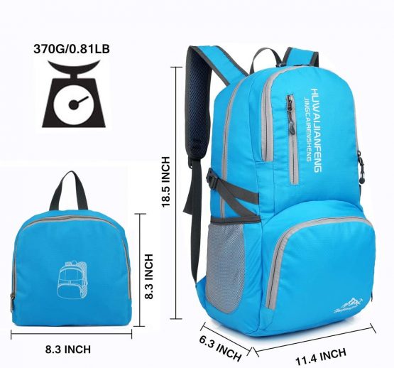 Crenze 35L Lightweight Foldable Backpack Travel Hiking Daypack, Men Women Durable Handy Waterproof Rucksack for Camping Mountaineering Walking Cycling Climbing - Image 3