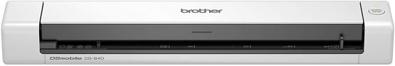 Brother DS-640 Document Scanner, USB 3.0, DSMobile, Portable, 15PPM, A4 Scanner, Includes Micro USB Cable, White
