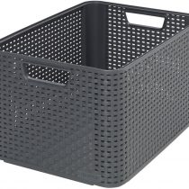 CURVER Style 205852 Storage Box Rattan-Look Size L Second Generation Polypropylene