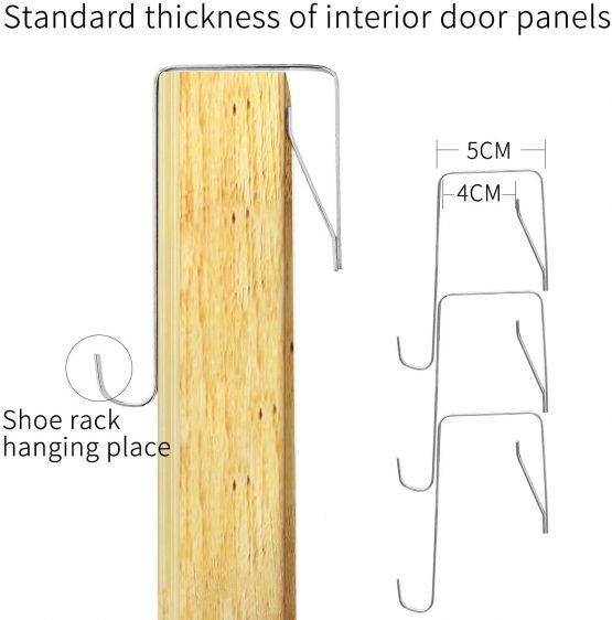 ManGotree Behind The Door Shoe Organizer Hanging Shoe Organizer Hanging Shoe Storage with 24 Mesh Pocket for Storing Slippers Leather Shoes High Heels Sneakers(Transparent) - Image 4
