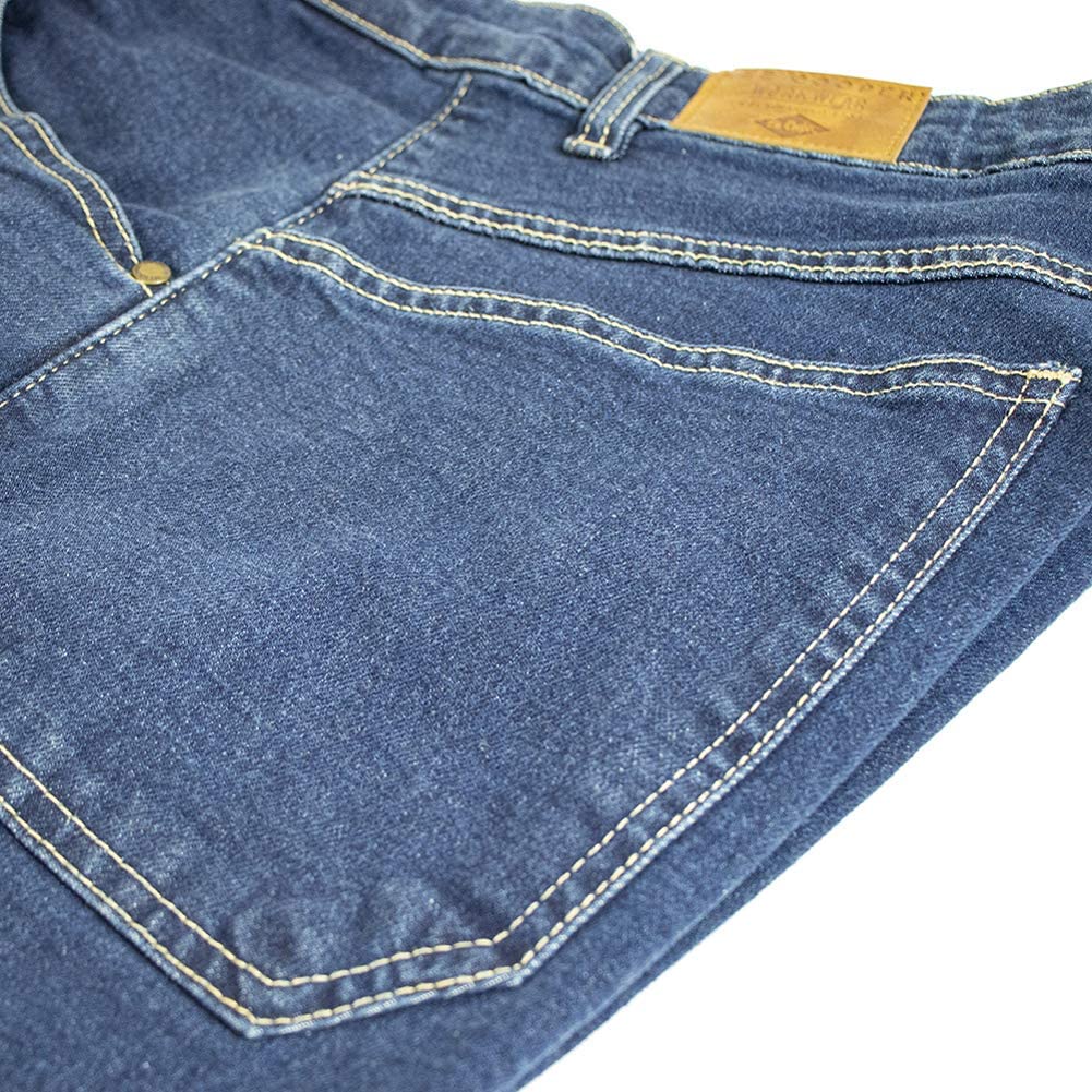 Lee Cooper LCPNT239 Men's Workwear Safety Carpenter Stretch Denim Jeans Work Trousers, Light Blue, 30W / 31L - Image 4