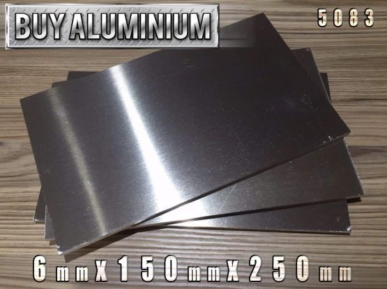 6mm Aluminium plate sheet - Grade 5083 (100mm x 100mm) - Image 4