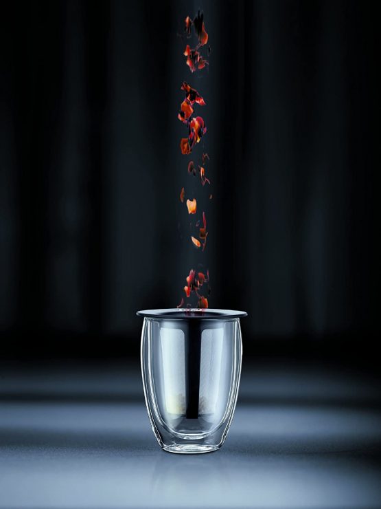 Bodum Tea for One Glass with Tea Infuser - 0.35 L, Off-White - Image 2