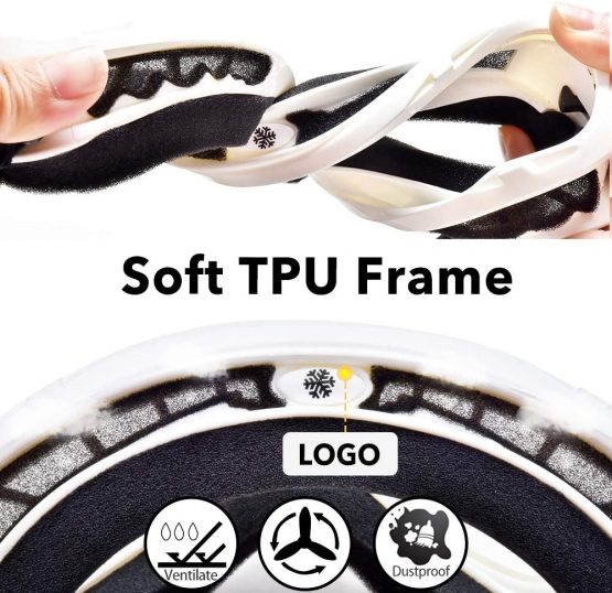 Snowledge Ski Snowboard Goggles with UV400 Protection, Skiing Snowboarding Goggles of Dual Lens with Anti Fog for Men, Women,Helmet Compatible - Image 4
