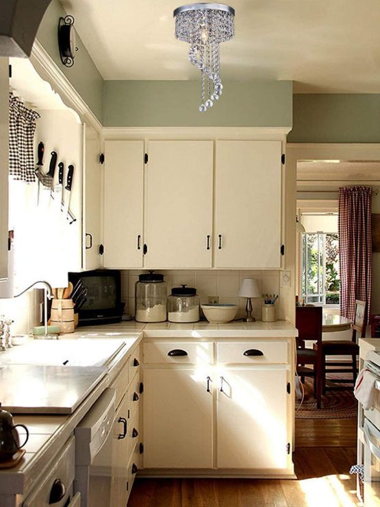 Modern LED Bulb Ceiling Light Pendant Fixture Lighting Crystal Chandelier - Image 4