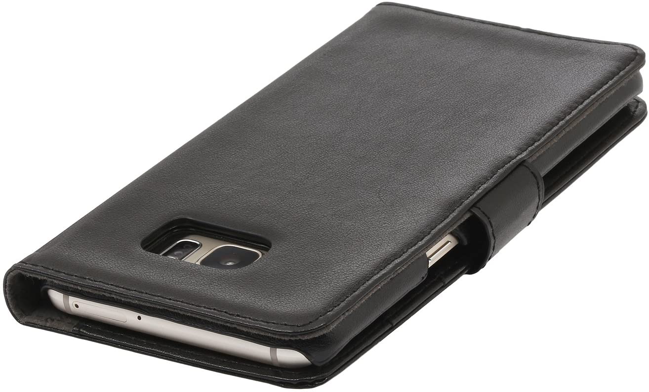 StilGut Talis, Wallet Case Compatible with Samsung Galaxy S6 edge+ with Card Slots, Black - Image 4