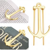 2 Pieces Bookmarks Creative Bookmark Metal Page Holder for Students Teachers Graduation Gifts School Office Supplies (Black)
