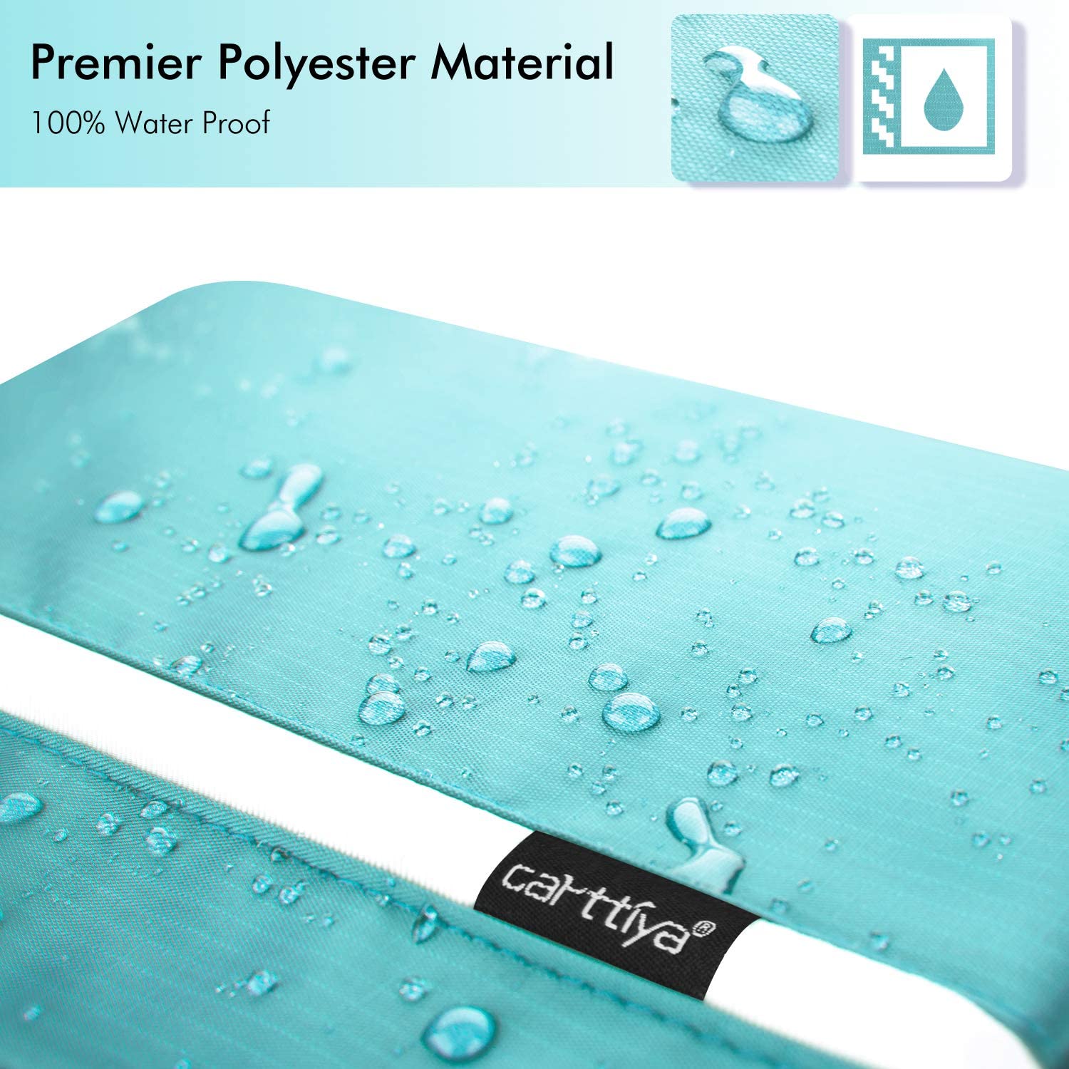 Large Toiletry Bag for Men and Women Travel Make up Wash Bag, Cosmetic Waterproof Bathroom Bag for Business Trip (Light Blue) - Image 3