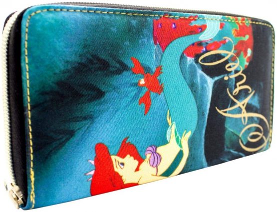 Disney Ariel The Little Mermaid Green Coin & Card Clutch Purse - Image 2