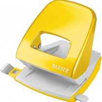 Leitz Hole Punch, 30 Sheets, Guide Bar with Format Markings, Metal, NeXXt Range, 50082016 - Yellow