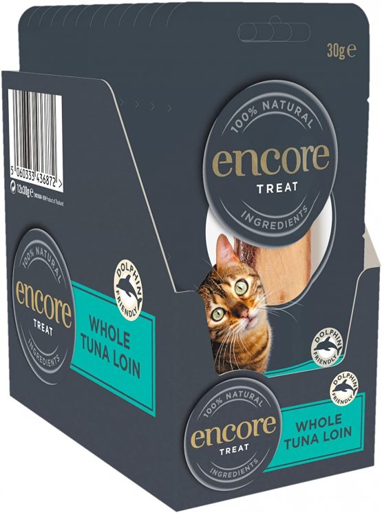 Encore 100% Natural Cat Treats, Whole Tuna Loin Cat Snack, 30g (Pack of 12) - Image 2