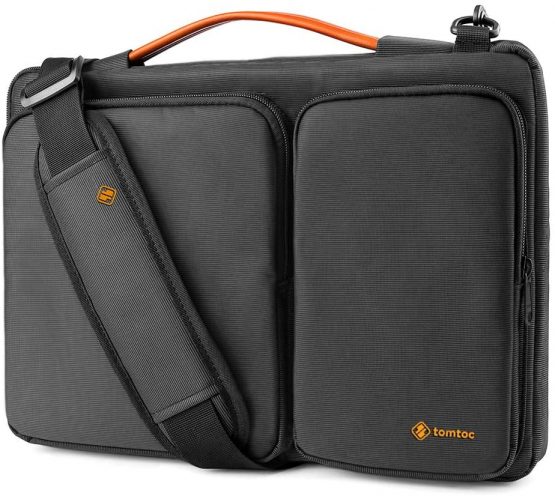tomtoc 360 Protective Laptop Shoulder Bag for 15.6 Inch Acer Aspire 3/5/7 Laptop, HP Pavilion 15.6, Dell Inspiron 15 3000, 15.6 ASUS ROG Zephyrus, 2020 New Dell XPS 17, Waterproof Accessory Case