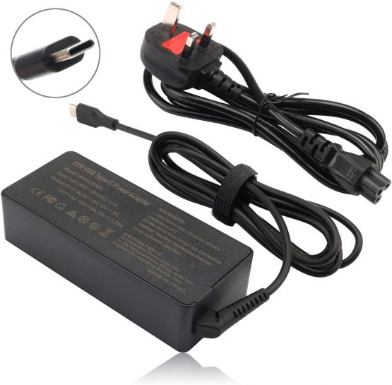 65W Type C Power Adapter Charger, USB-C Charger for Lenovo ThinkPad T480 T480s T490 T490s T580 T590 X280 E480 E485 E490 E490s E580 E585 E590 E595 L380 L390 L480 Laptop and other Type C Device - Image 2