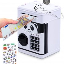MOMMED Electronic Money Box for Children - Digital Piggy Box with Password - Large Electric Money Box for Coins and Bills - Great Mini ATM Automatic Savings Machine