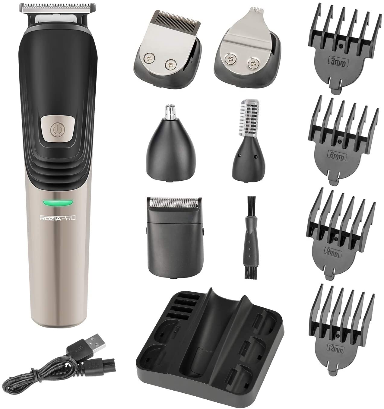 Roziapro Beard Trimmer 15 in 1 Multifunctional Hair Clippers Men ...