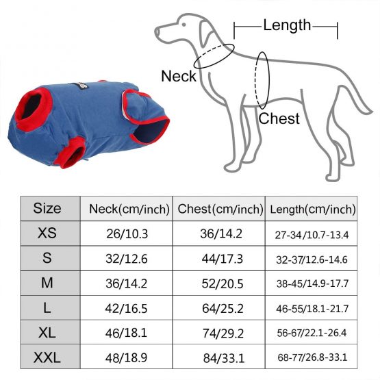 Rantow After Surgery Dog Recovery Suit Female/Male E Collar Alternative Dog Suit Medical Pet Puppy Wear - Protects Wounds Bandages, Aids Hot Spots and Anti Anxiety (XS) - Image 2