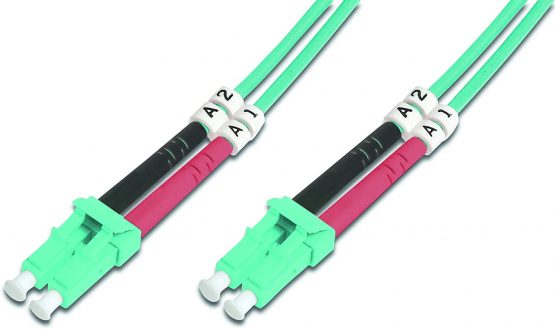 Fiber Optic Multimode Patch Cord, OM 3, LC/LC