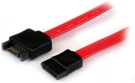 StarTech 0.3m SATA Extension Cable - 30cm 7 pin SATA Extension - 7 pin SATA Extension Cable - 7 pin SATA Extension cord, Red - Image 2