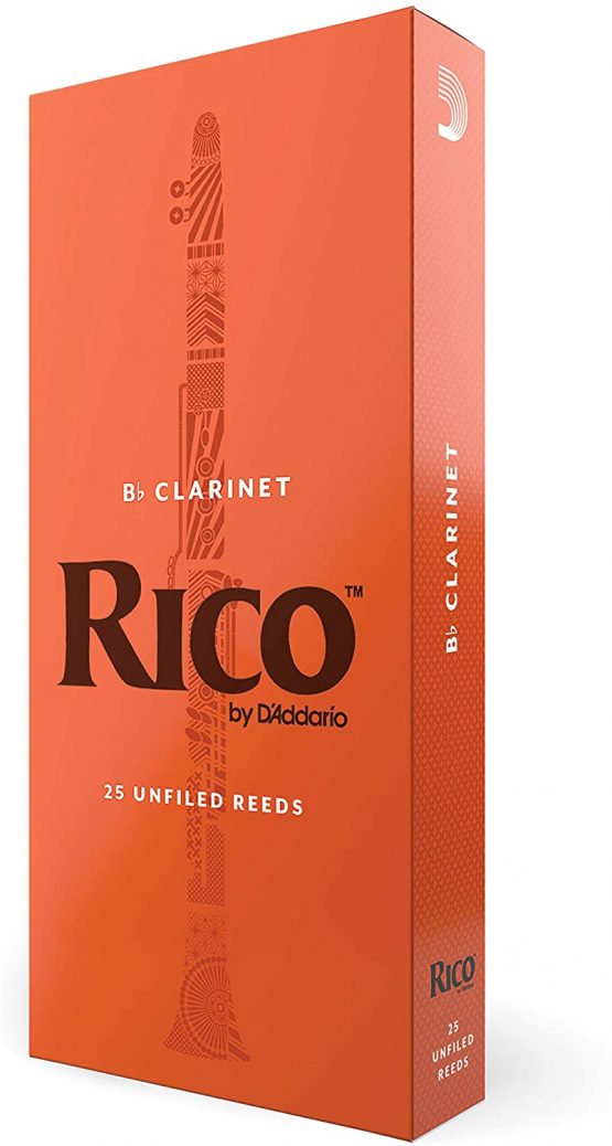 Rico 2.5 Strength Reeds for Bb Clarinet (Pack of 25)