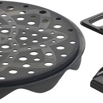 Mastrad Kitchen Stainless Steel Double Sided Zester Grater with Guided Guard- Ergonomic Handle, Non-Slip Edge, Dishwasher Safe, Black - F21952