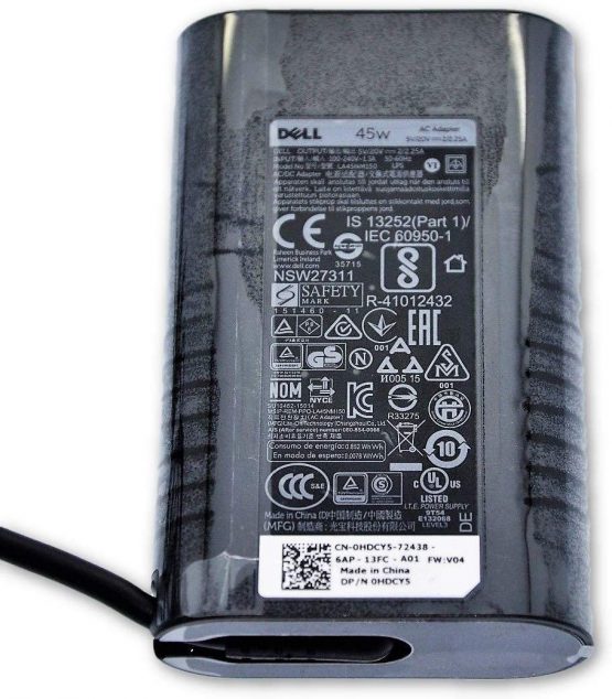 Genuine Dell 4RYWW Latitude 3390 5175 5179 5285 5289 7212 7275 7285 7289 7389 7390, XPS 12 9250, XPS 13 9365, 9370, Chromebook 5190 USB-C 45W AC Power Adapter Charger 492-BBUS LA45NM150 HDCY5 4RYWW - Image 3