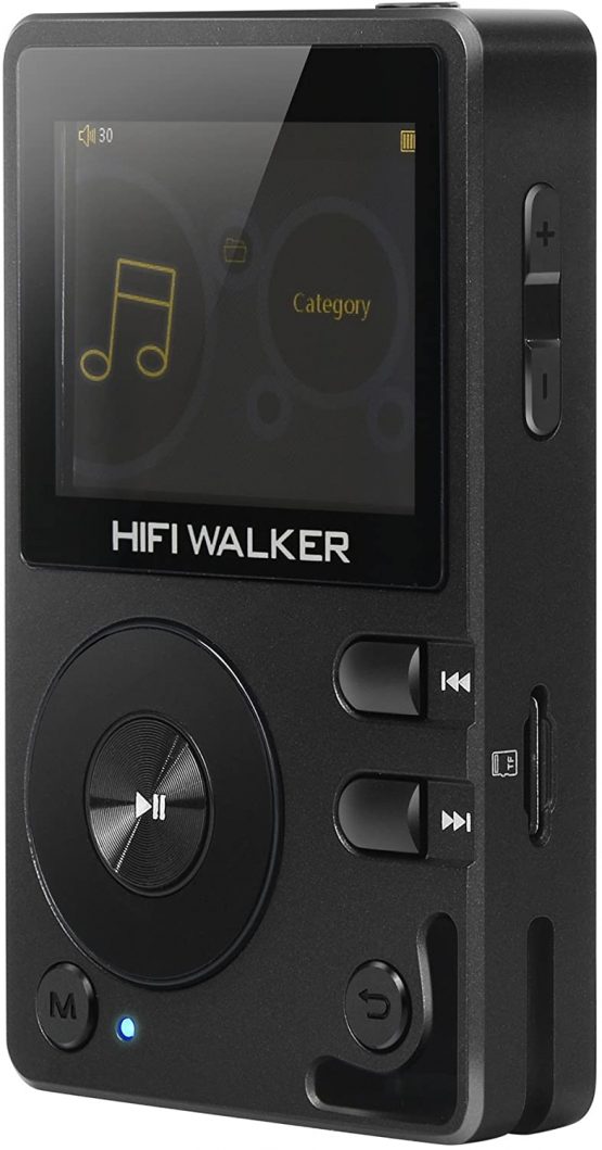 HIFI WALKER H2 Hifi MP3 Player with Bluetooth, AptX Technology, DSD High Resolution Lossless Music Player, OTG Feature Enables Unlimited Expansion, with Memory Card and HD Audio Earphones - Image 2