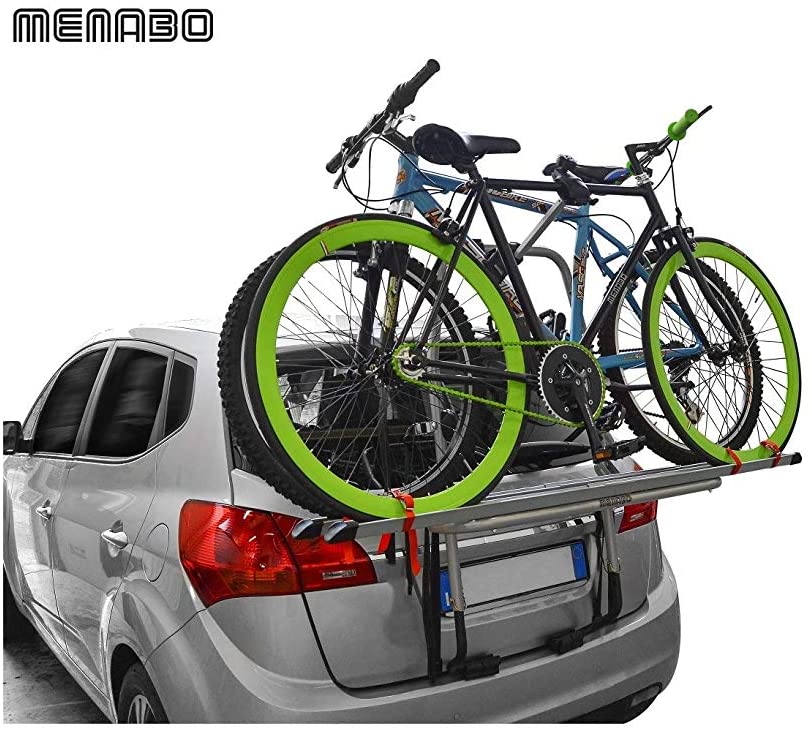Menabo 925826D Steelbike Rear Bicycle Carrier for 2 Bikes with Racks, Grey - Image 2