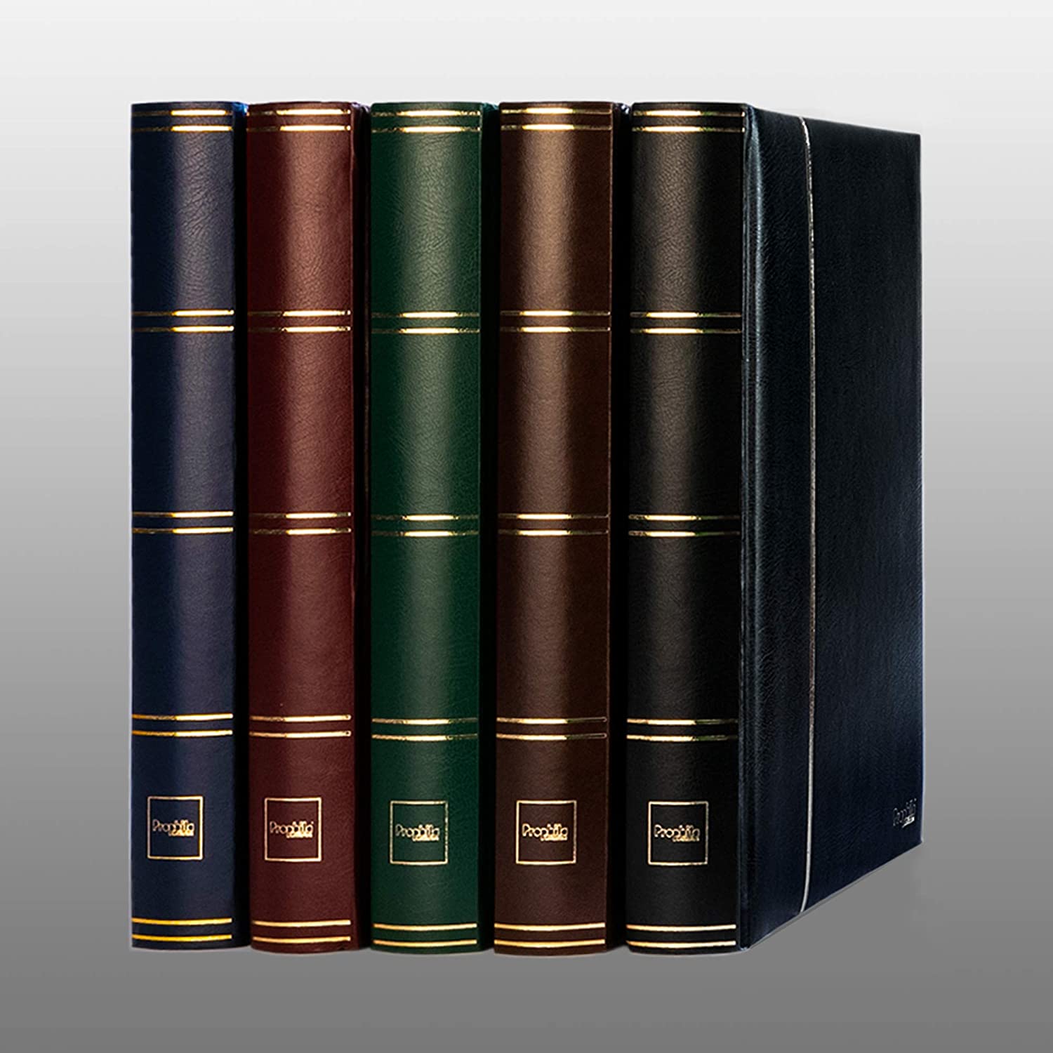 Prophila Stockbook stamp album (new) 60 black pages, blue cover, 9" x 12" - Image 3