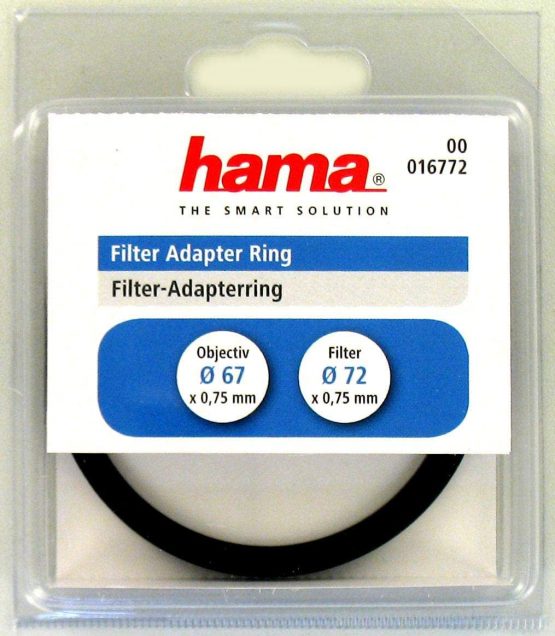 Hama 16772 Filter Adapter Ring for 67mm Lens and 72mm Filter - Image 2
