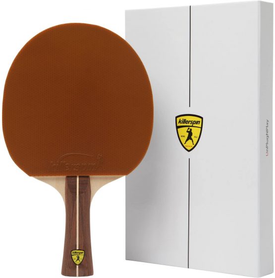 Recreational Ping Pong Paddle, Table Tennis Racket with Wood Blade, Jet Basic Rubber Grips Ping Pong Balls