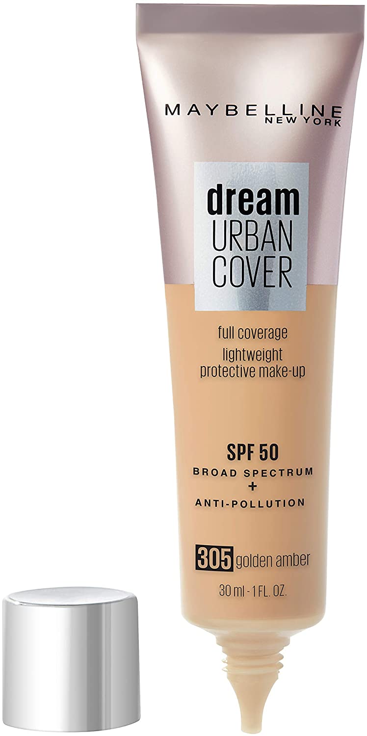 Maybelline Dream Urban Cover All-In-One Protective Makeup SPF 50 305 Golden Amber - Image 2
