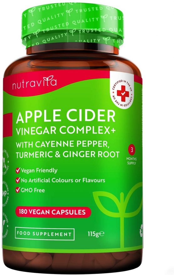 Apple Cider Vinegar Capsules with Cayenne Pepper, Turmeric and Ginger