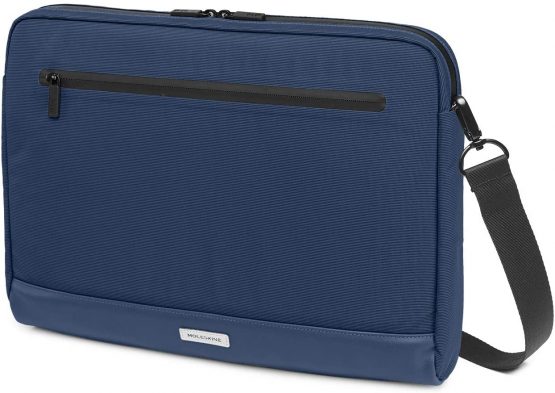 Moleskine - Metro Horizontal Device Bag, PC Bag for Laptop, Notebook, iPad and Tablet up to 15 Inch, Waterproof Messenger Bag, Size 40 x 29 x 6 cm, Sapphire Blue - Image 2