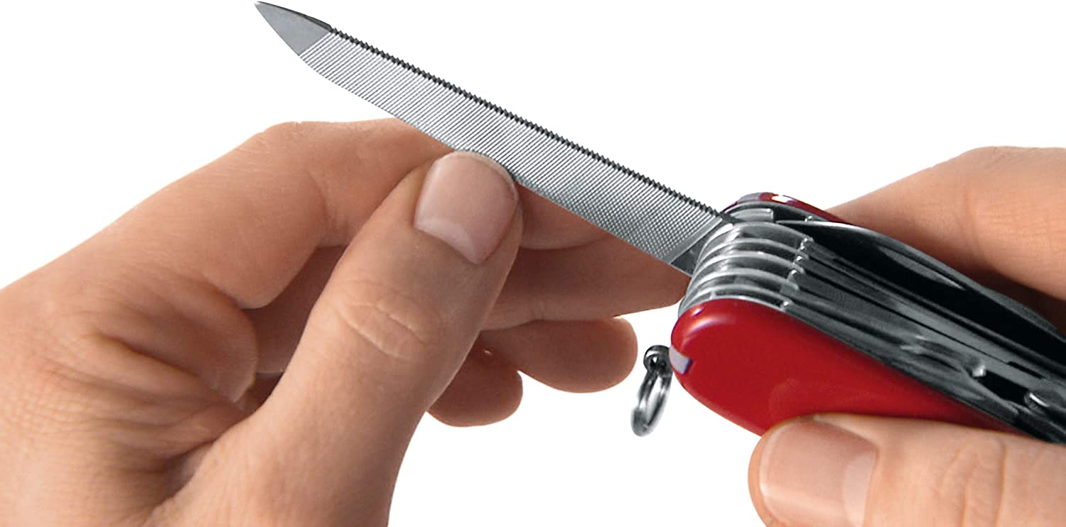 Victorinox Signature Lite Swiss Army Pocket Knife, Small, Multi Tool, 7 Functions, LED, Pen, Red - Image 3