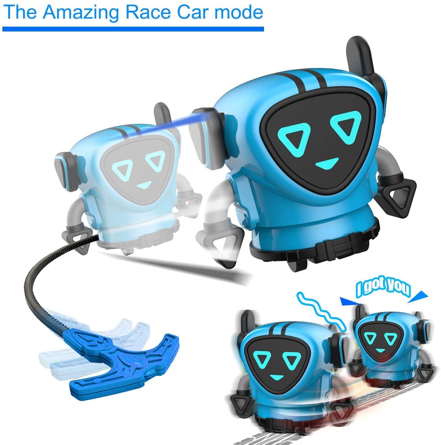 EARSOON Novelty Game Spinning Top Small Gyro Robot Battle Gyro Pull