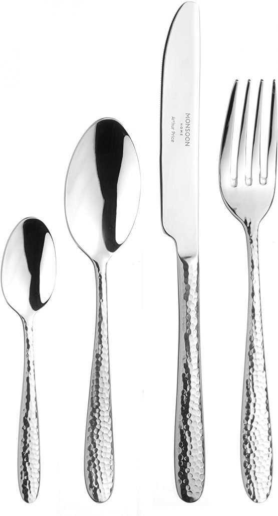 Monsoon Mirage 4-Persons Cutlery Set, Stainless Steel, 28.5 x 18 x 7.5 cm