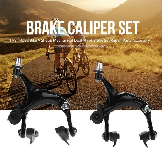 Caliper Brakes Bike U Brake Calipers Set,1 Pair BMX MTB Mountain Road Bike ycle U Shape Mechanical Dual-Pivot Brake Set Break Pads Road Bike Repair Parts Accessory - Image 2