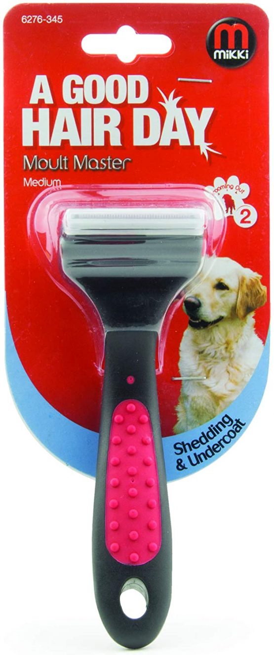 Mikki Dog, Cat, Puppy Grooming Shedding Tool Moult Master Brush Blade for Small, Medium Pets - Image 4