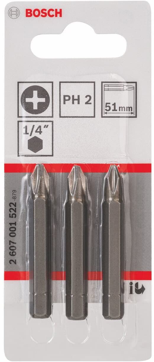 Bosch 2607001522 Extra Hard Screwdriver Bit, Blue, 51mm - Image 2