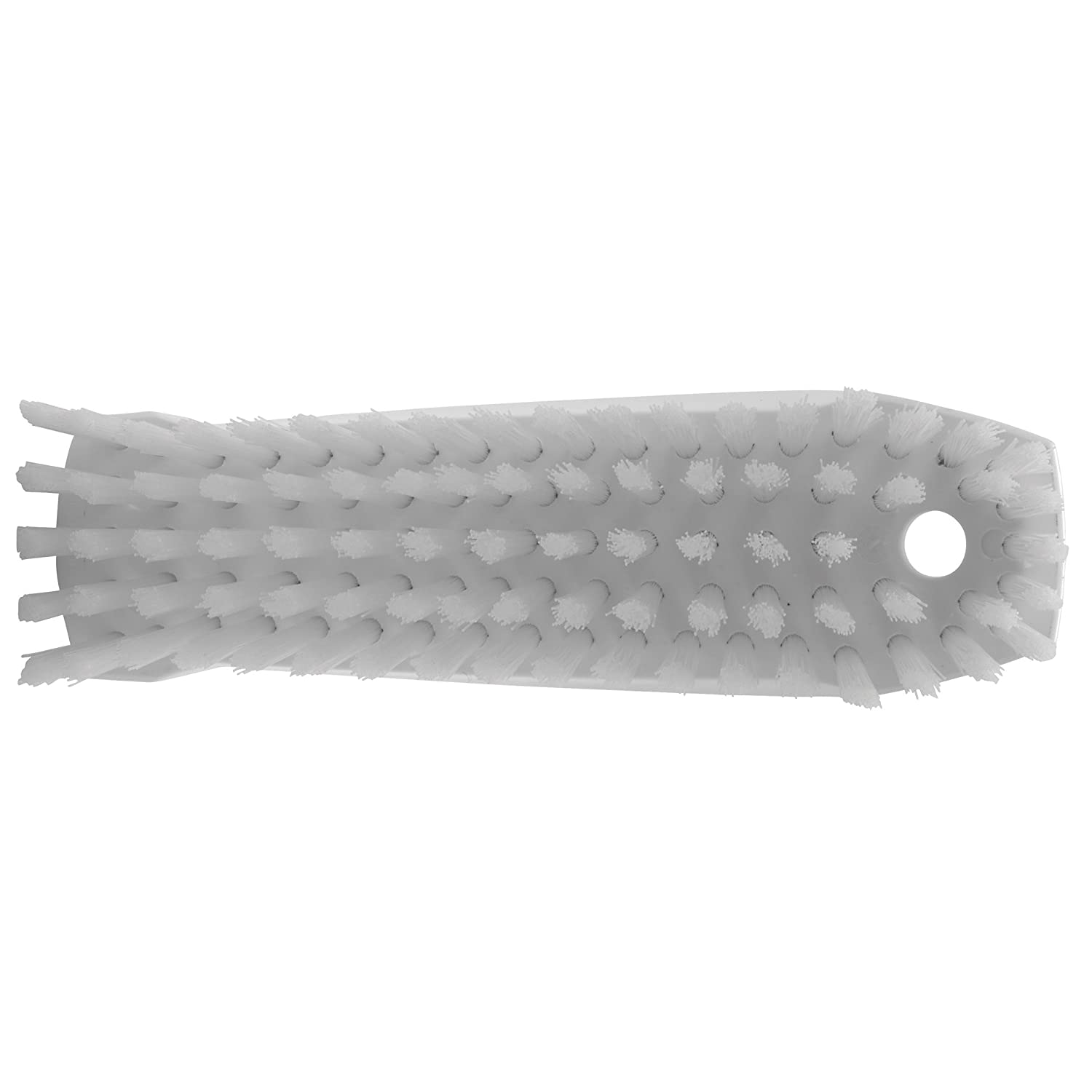 Vikan 35875 Hand-Held Scrub Brush, Polypropylene, Polyester Bristle, 7", White - Image 3