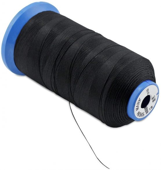 Aussel Black Bonded Nylon Sewing Thread 1500 Yard Size T70#69 for The Upholstery, Outdoor Market, Drapery, Beading, Luggage, Purses (Black) - Image 3