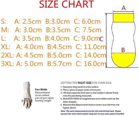 Akopawon 4 Pcs Anti-Slip Pet Dog Socks Cat socks Paw Protector Traction Control Socks for Indoor Wear, Pet Dog Cat Socks for Dog Cat with Rubber Reinforcement, Size S - 3XL Fit Dogs 1.0-22.5kg - Image 2