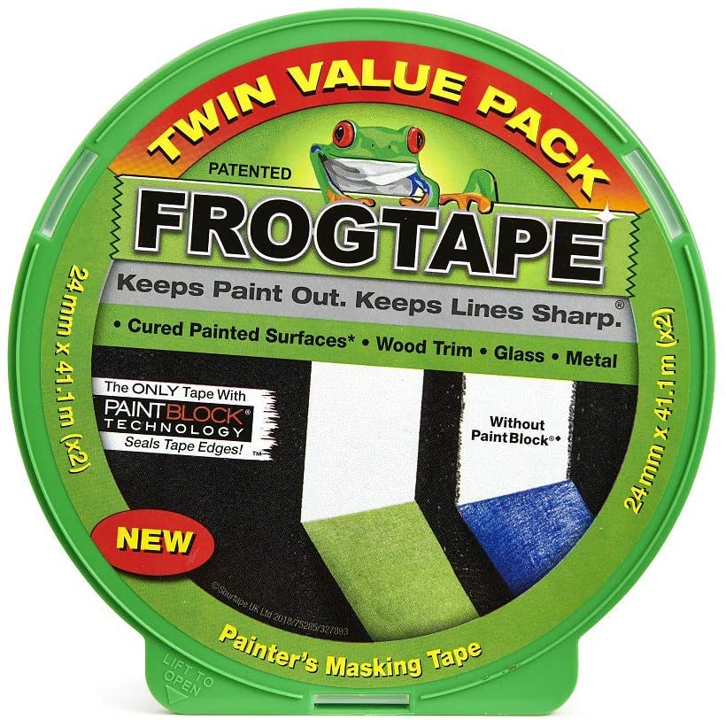 Frog Tape Green Multi Surface Painters Masking Tape Twin Pack of 24mm x