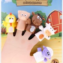 Finger Puppets for children and babies | 5 Fruits and Vegetables | BPA-free PVC Puppets | Bath Toys | Hand Puppets | Stories