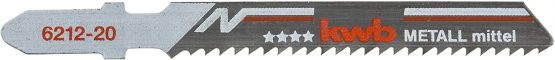 kwb 2 x Stitch Saw Blades for Metal 621220 (Medium, bi-Metal, Camber, T118BF) u. a. for Einhell RT-JS 85