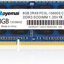 DUOMEIQI ROYEMAI 8GB PC3-10600 DDR3 1333MHz Sodimm 2Rx8 1.35V CL9 Non-ECC Notebook RAM Memory Upgrade for MacBook iMac