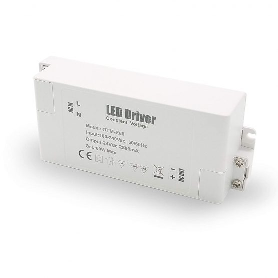 VARICART IP44 24V 2.5A 60W LED Driver, Universal Regulated AC DC Switching Power Supply, Constant Voltage Transformer Adaptor for CCTV Camera Strip Light G4 MR11 MR16 GU5.3 Bulb (Pack of 1) - Image 4