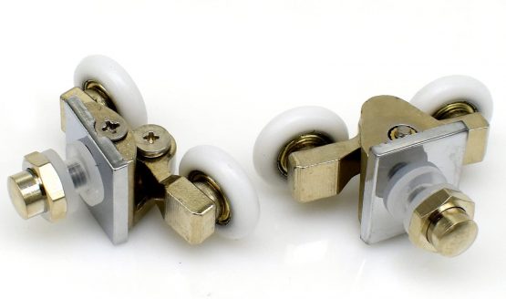 4Pcs Shower Door Rollers 25mm Twin Zinc Alloy Shower Door Wheels - Image 3