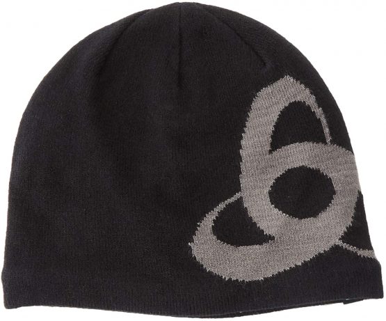 odlo(オドロ) Unisex Hat Ceramwarm Pro Mid GAGE Hat - Black - Odlo Steel Grey, One Size