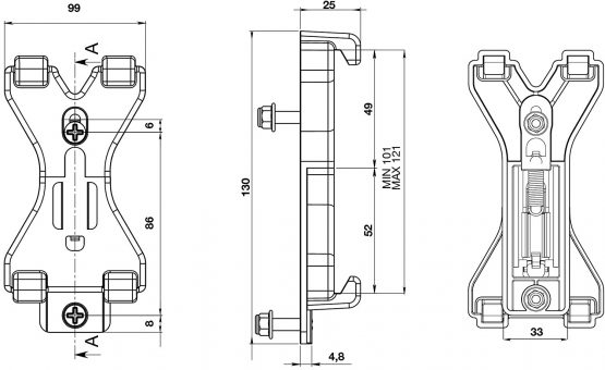 Lampa 98084 Pair of Numberplate Holder with Spring Clip - Image 3